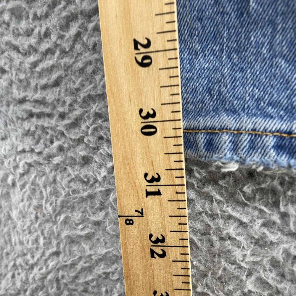 Abercrombie 90s Relaxed Jeans Womens 28 High Rise Curve Love Blue Stretch Denim - Picture 8 of 14